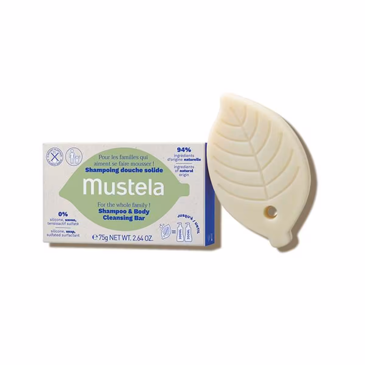 Mustela Tüm Aile İçin Şampuan ve Vücut Temizleme Barı 75g – Anne & Bebek | GAMZELİECZANEM