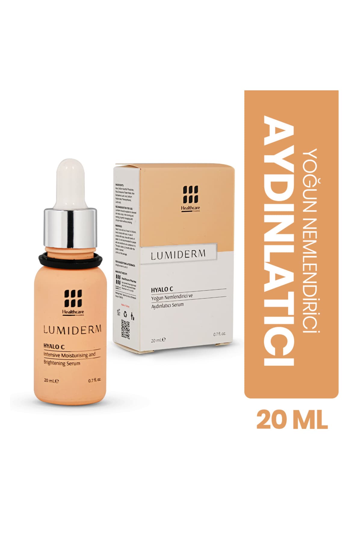 Lumiderm Hyalo C Aydınlatıcı ve Nemlendirici Cilt Serumu 20 ml – Cilt Bakımı | GAMZELİECZANEM