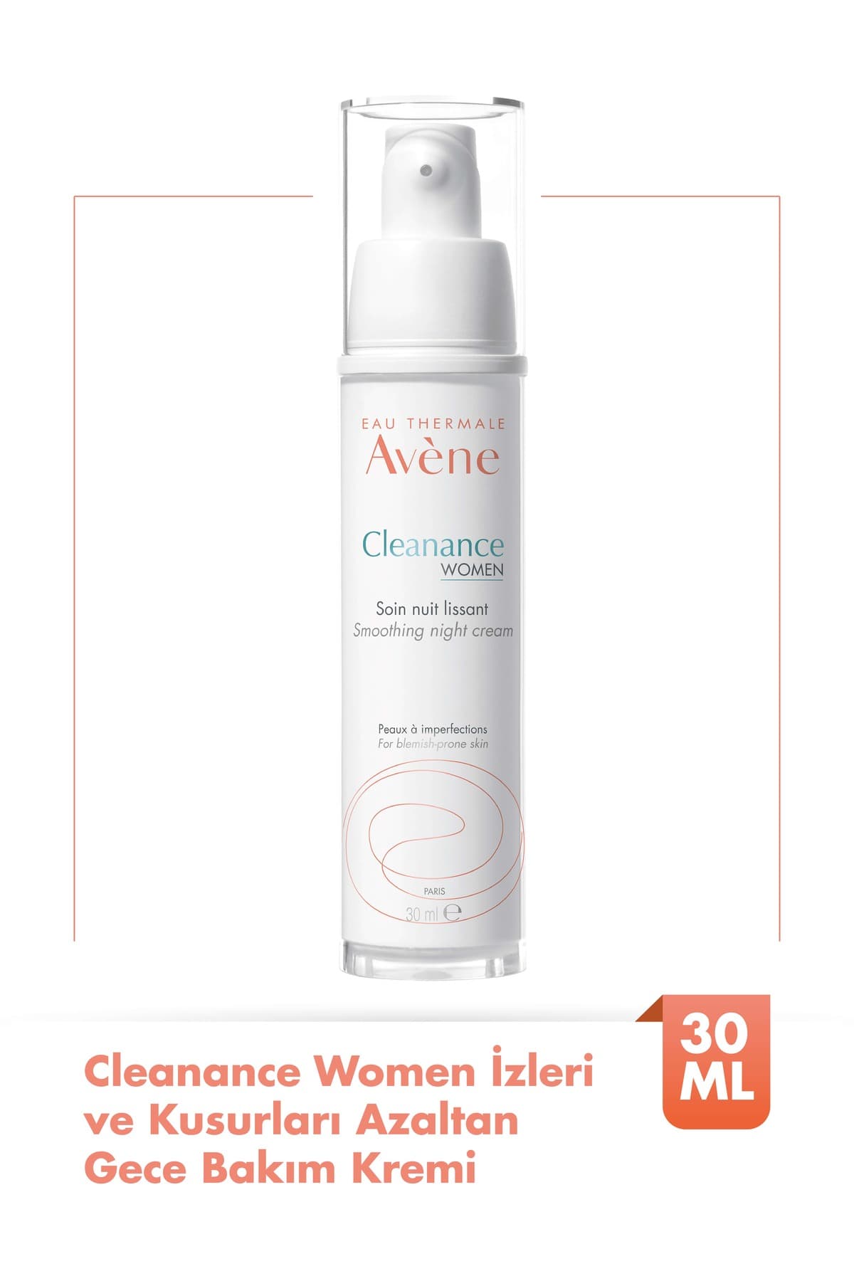 Avène Cleanance Women İzleri ve Kusurları Azaltan Gece Bakım Kremi 30 ml – Cilt Bakımı | GAMZELİECZANEM