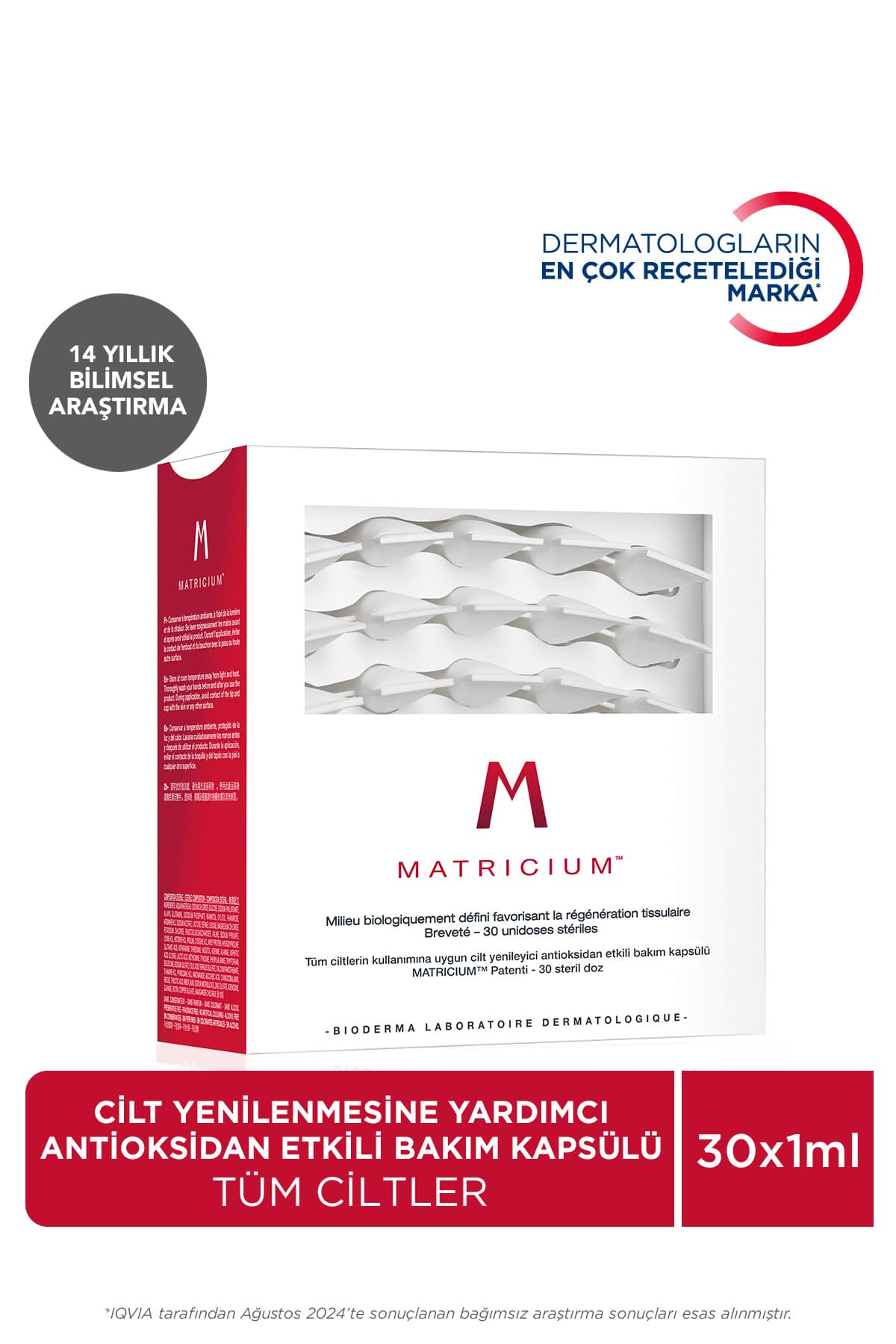 MATRICIUM™ Cilt Yenileyici ve Antioksidan Etkili Bakım Kapsülü 30 x 1 ml – Cilt Bakımı | GAMZELİECZANEM